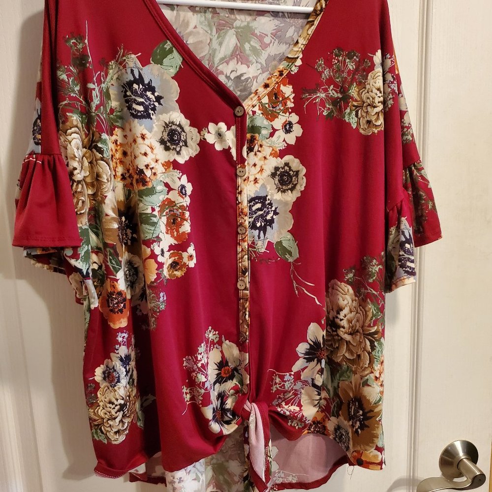 Reborn J Front Tie Top